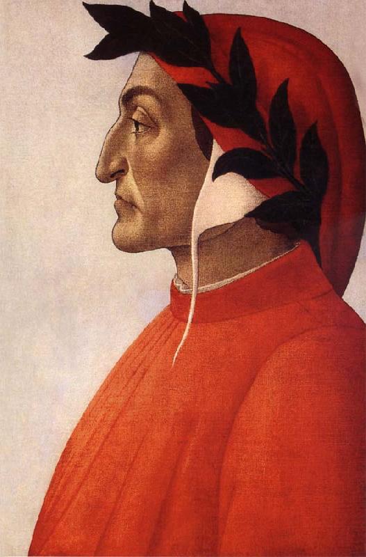 Sandro Botticelli Portrat of Dante oil painting picture